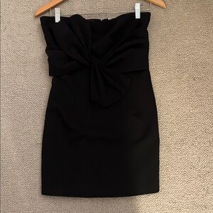 Elegant Black Strapless Dress